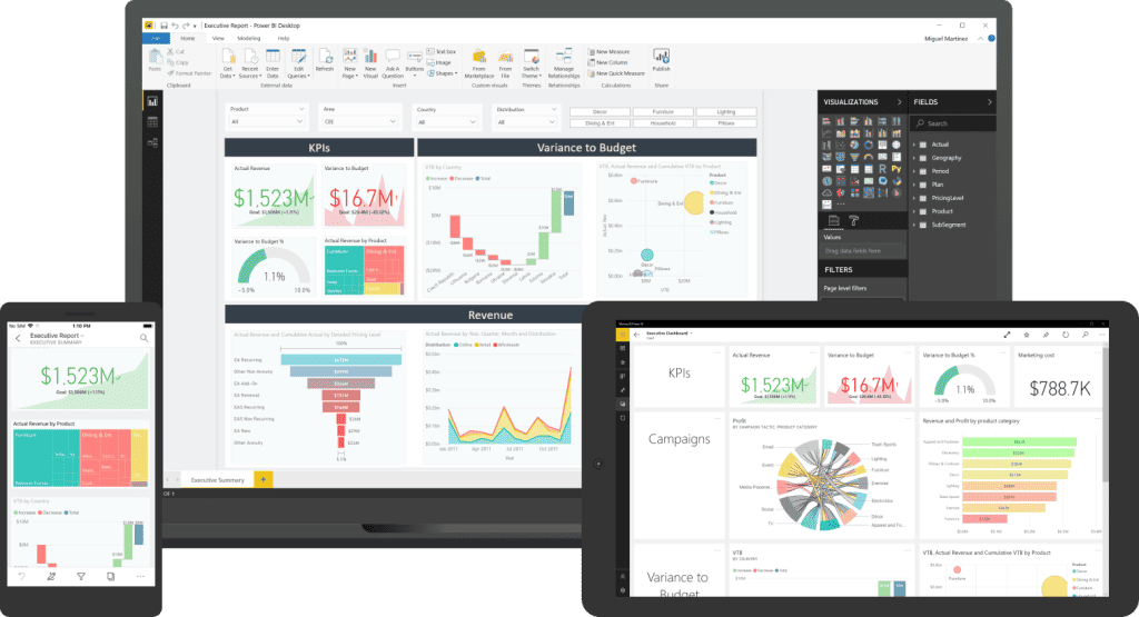 power bi mockup