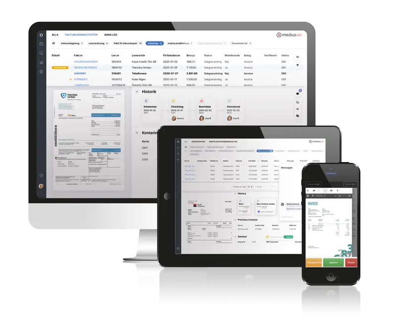 MediuGo plattform för fakturahantering